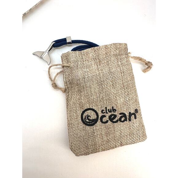 Navy & Silver Dolphin Tail Necklace from Club Ocean - Picture 4 of 5